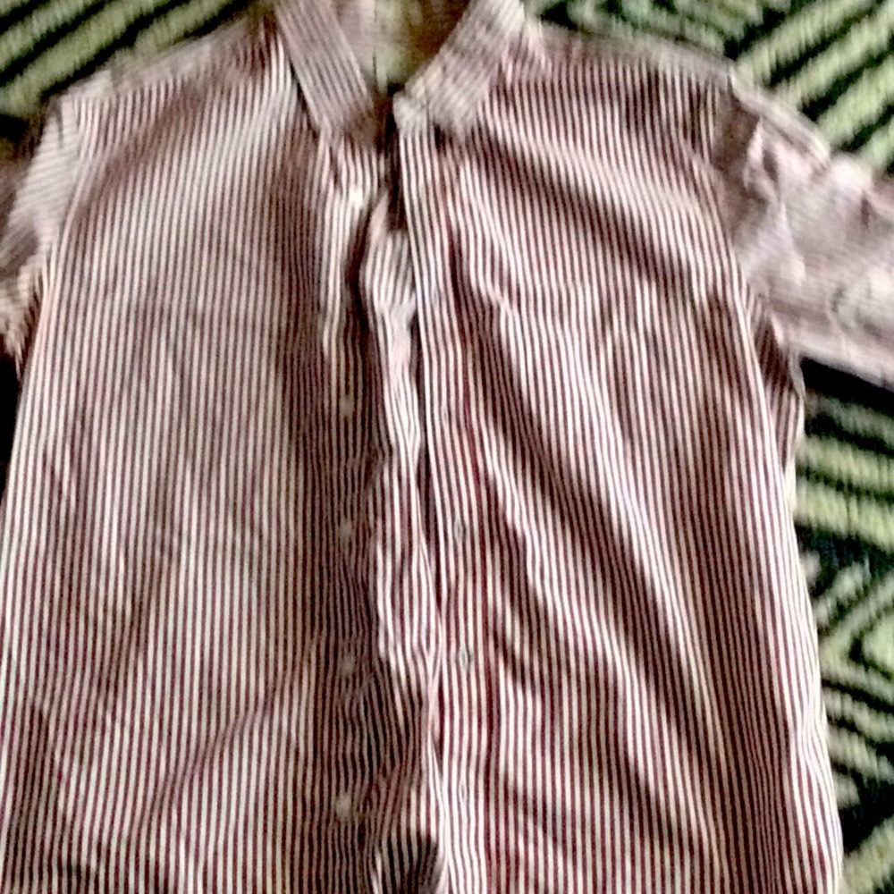 Vintage striped red and white men’s formal shirt